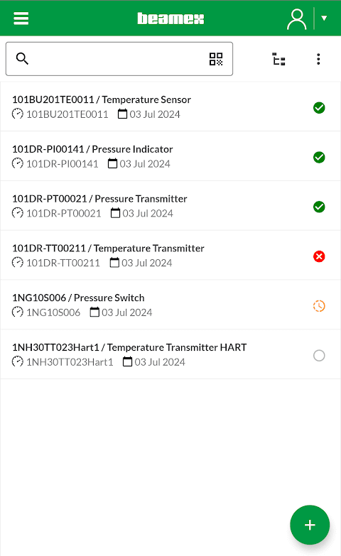 Beamex bMobile screenshot 1