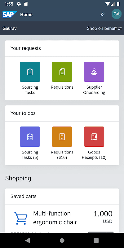 SAP Ariba Procurement screenshot 1