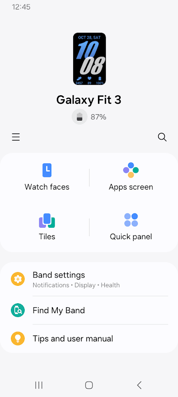 Galaxy Fit3 Plugin screenshot 1