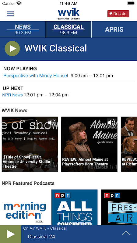 WVIK Quad Cities NPR screenshot 4
