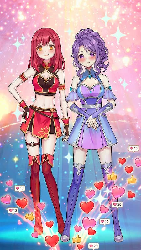 Anime Moe Girls Dress Up Games screenshot 3