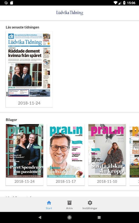 Nya Ludvika Tidning e-tidning screenshot 3