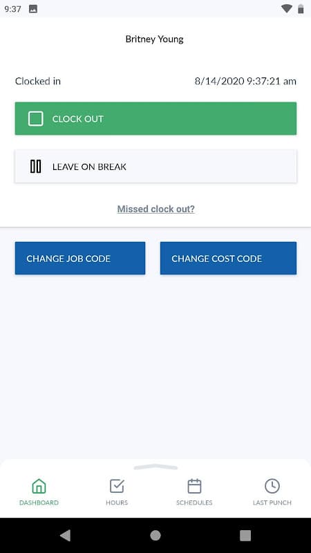 TimeClock Plus Clock screenshot 6