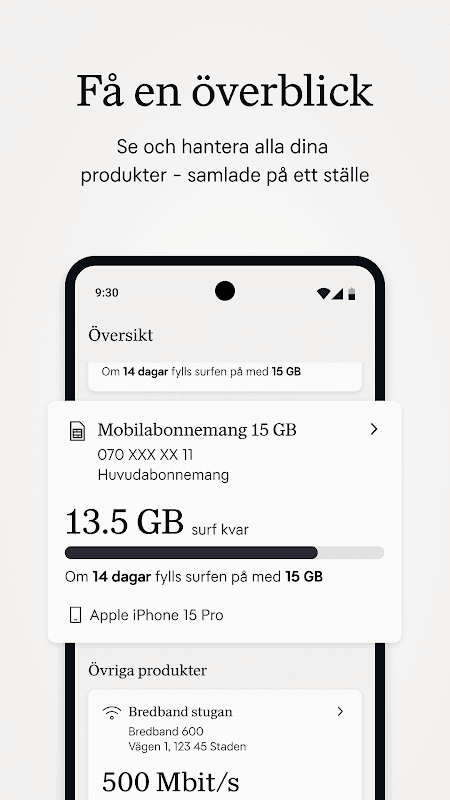 Mitt Tele2 screenshot 3