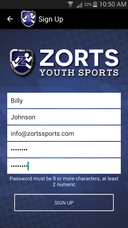 Zorts Sports screenshot 1