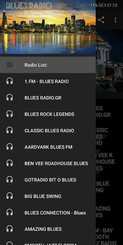 Blues music radio screenshot 1