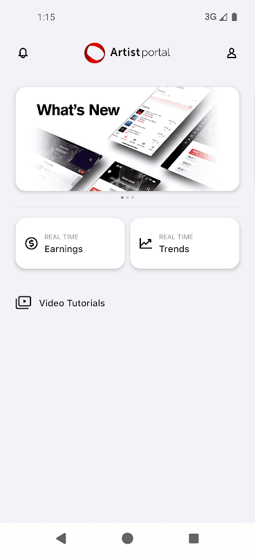 Artist Portal screenshot 1