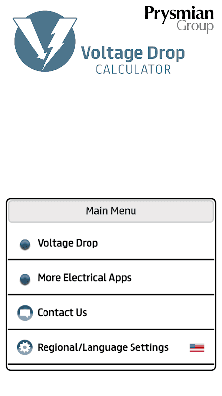 Prysmian Group Voltage Drop screenshot 1
