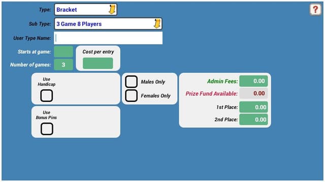 Bowling Brackets / Sidepots screenshot 6