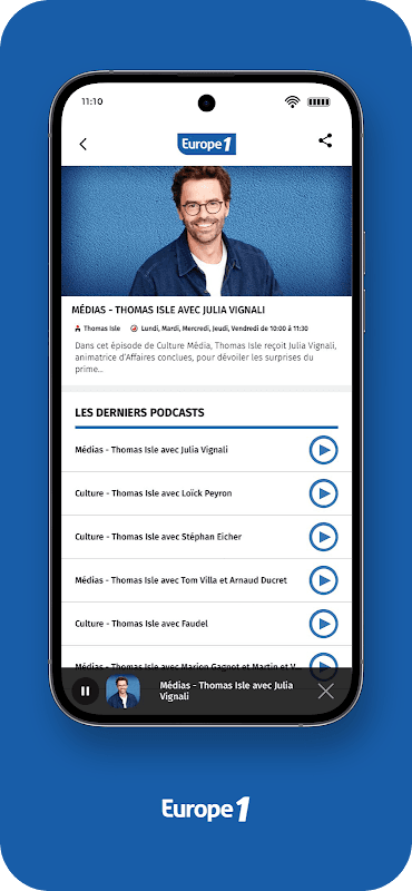 Europe 1: radio, podcast, actu screenshot 6