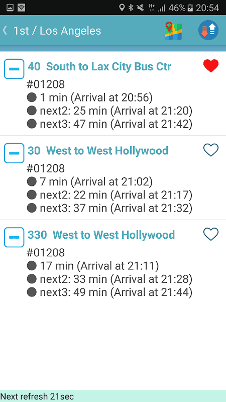 Los Angeles Bus Tracker screenshot 5