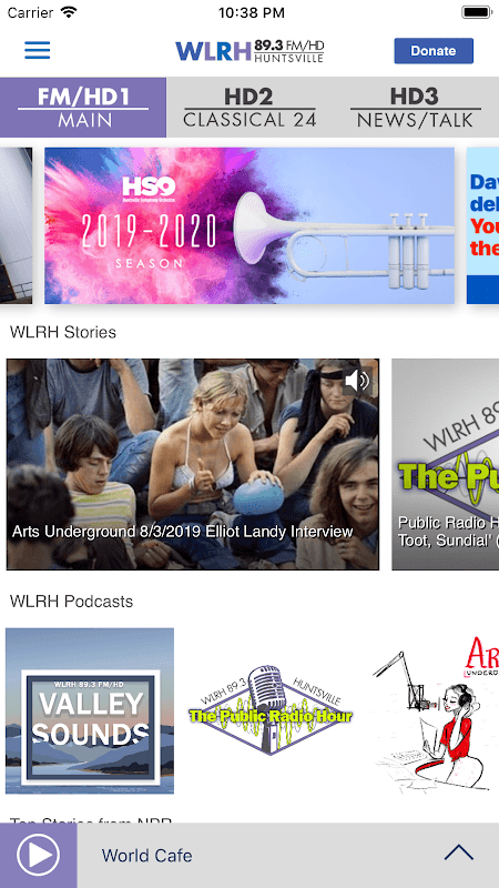 WLRH Public Radio App screenshot 2