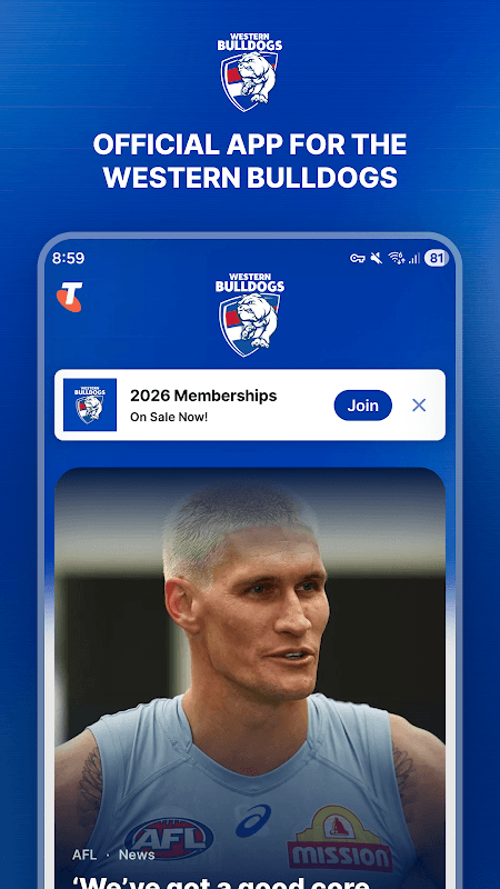 Western Bulldogs Official App screenshot 1