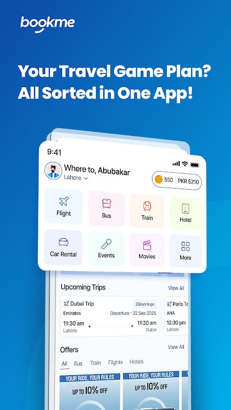 Bookme.pk - Bus, Airline & Cinema Tickets Online screenshot 1