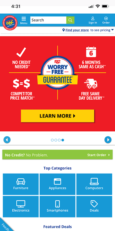 Rent A Center screenshot 2