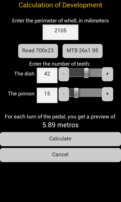 Measures bike - plus screenshot 4