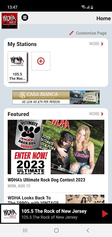 105.5 WDHA Player screenshot 1