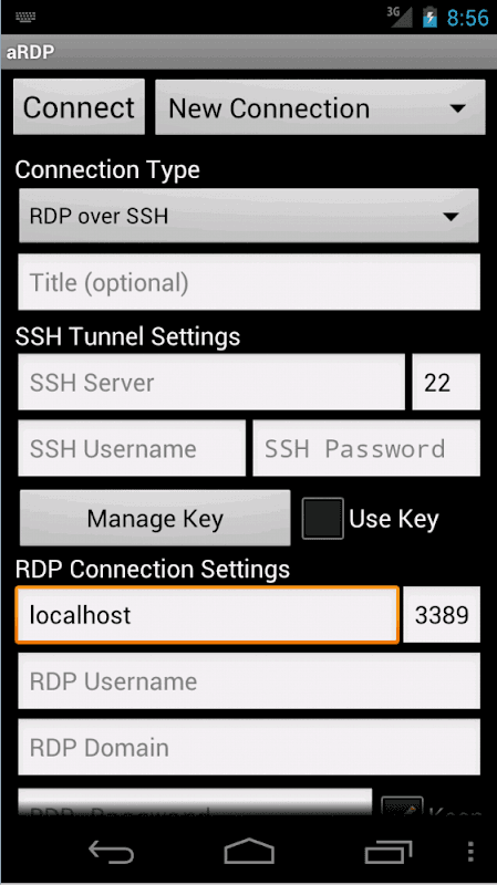 aRDP: Cliente RDP Seguro screenshot 6