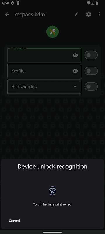 Captura 3 de KeePassDX Passkey Vault