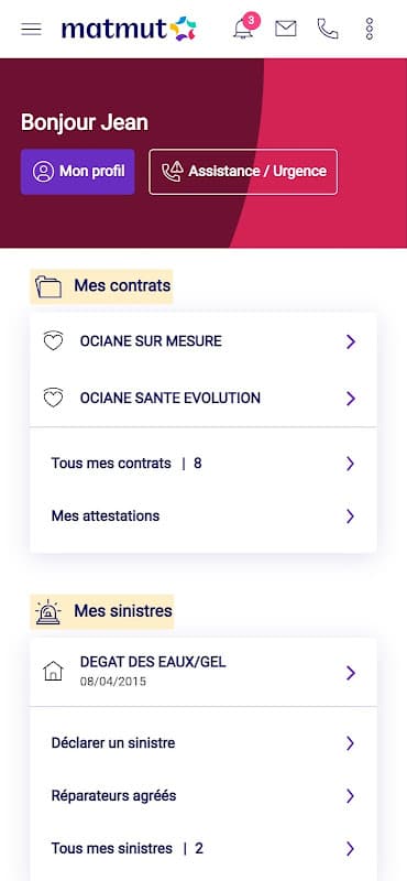 Ma Matmut screenshot 2