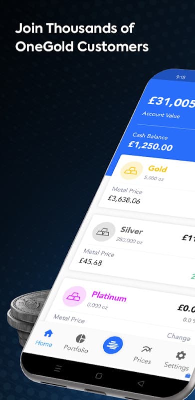 OneGold: Buy Gold & Silver screenshot 1