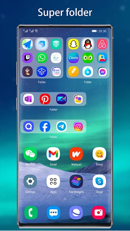 Cool Note9 Launcher for Note, A, S - Theme, UI screenshot 4
