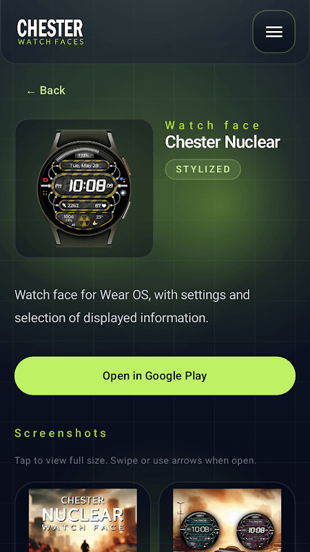 Chester watch faces screenshot 2