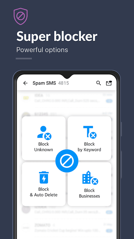 Block Text, SMS & MMS, Spam Blocker - Key Messages screenshot 4