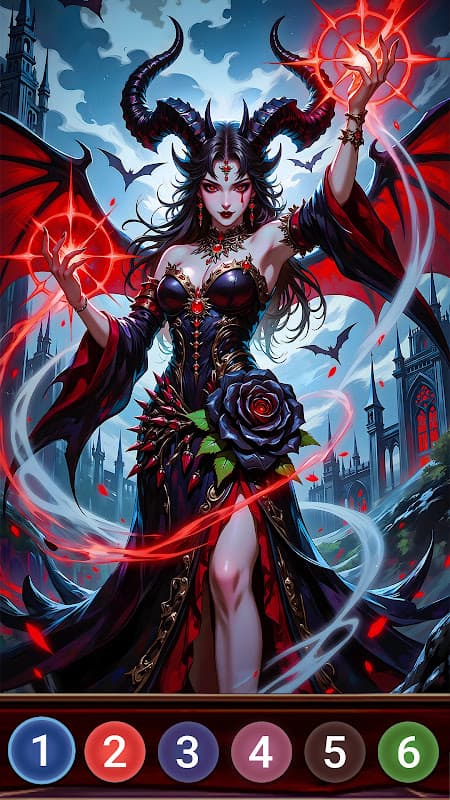 Dark Night Paint by Numbers screenshot 4