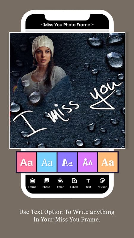 Miss You Photo Frame screenshot 4