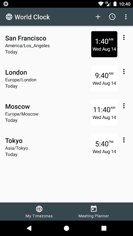 World Clock Widget screenshot 5