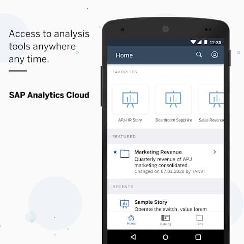 SAP Analytics Cloud screenshot 1