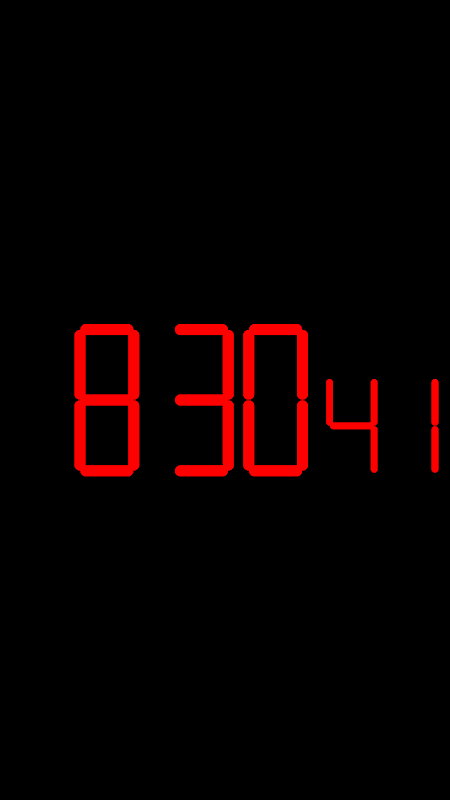 Digital Clock Seconds screenshot 2