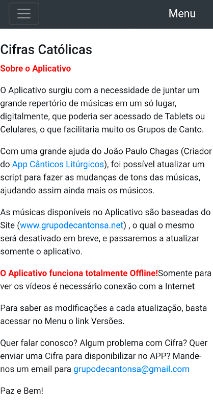 Cifras Católicas Online screenshot 4
