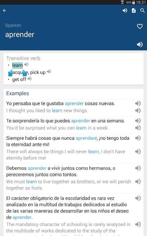 Spanish English Dictionary screenshot 6