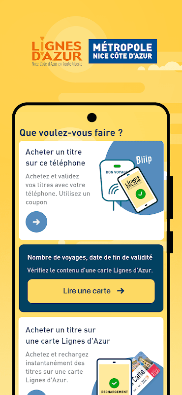 Lignes d’Azur Tickets screenshot 1