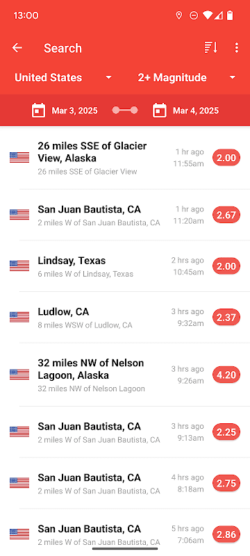 My Earthquake Alerts - US & Worldwide Earthquakes screenshot 2