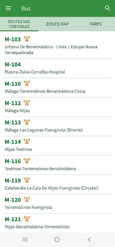 Consorcio Malaga screenshot 2