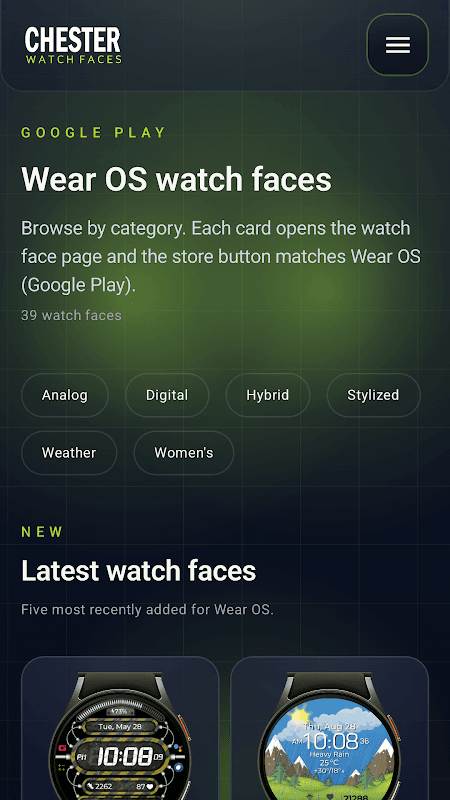 Chester watch faces screenshot 1