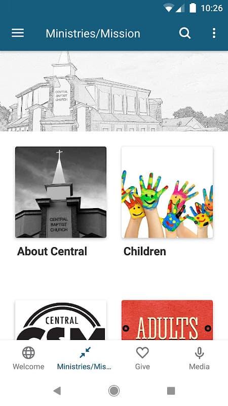 Central Baptist Church NLR, AR screenshot 2