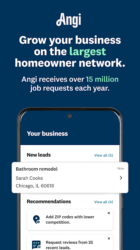 Angi for Pros screenshot 1