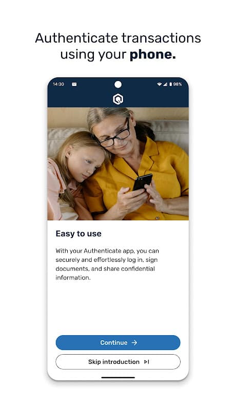 Authenticate screenshot 2