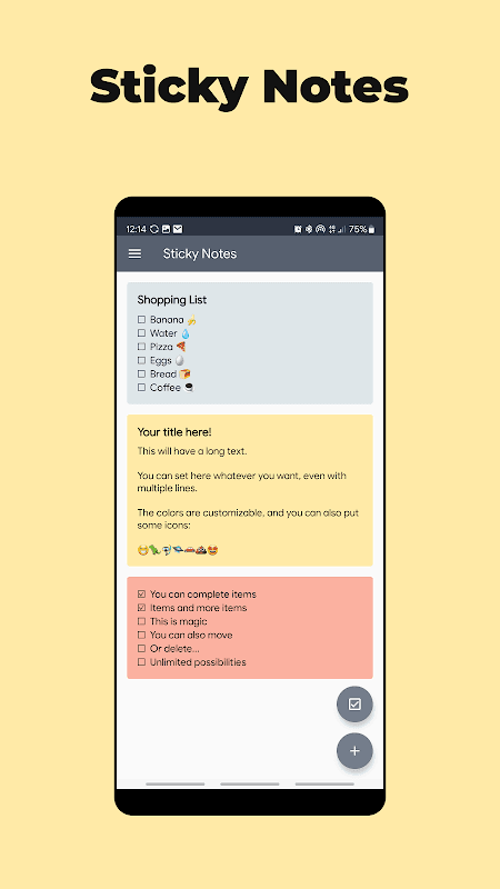 Notas Adhesivas y Widget screenshot 1