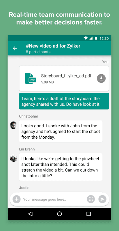Zoho Connect screenshot 4