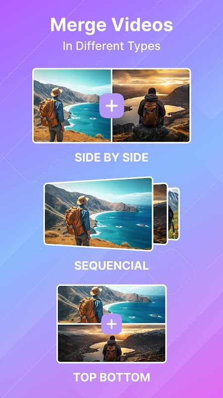 Video Merger, Joiner, Collage screenshot 1