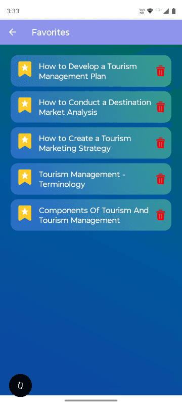 Tourism Management screenshot 5