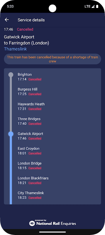 On Rails: Train Times & Widget screenshot 4