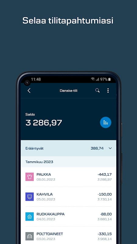 Mobiilipankki FI - Danske Bank screenshot 2