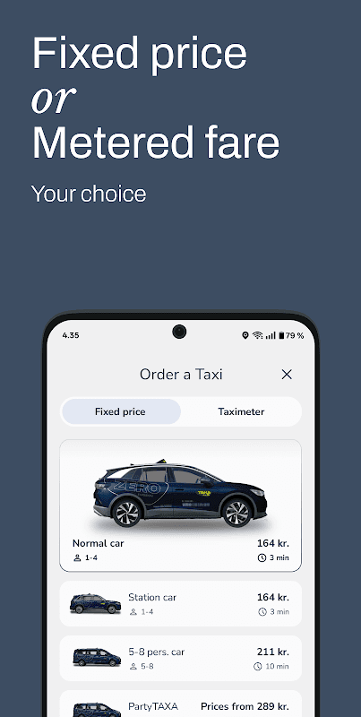 TAXA 4x35 - Easy taxi booking screenshot 2