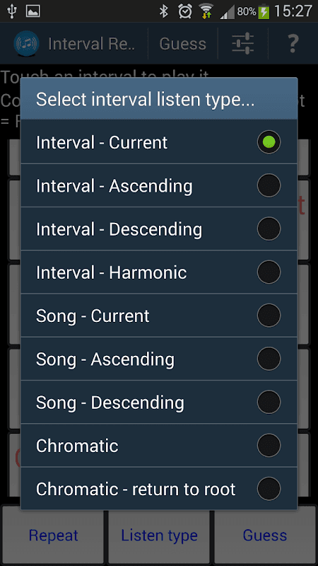 Interval Recognition ear train screenshot 3